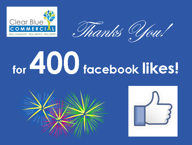Thank you to our 400 Facebook Friends!