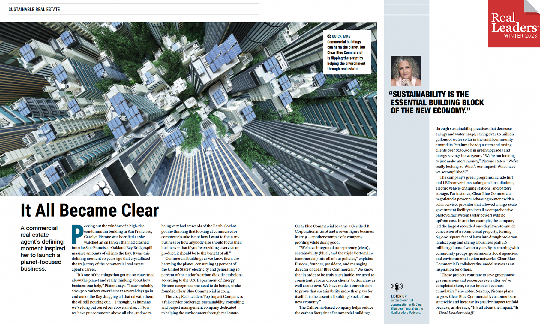Sustainability is the essential building block